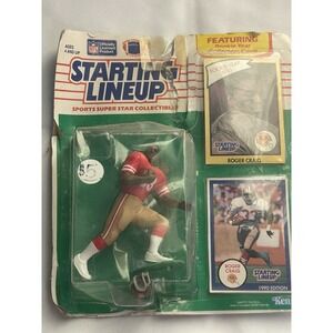 Starting Lineup 1988 Roger Craig action figure and collectible card BinA